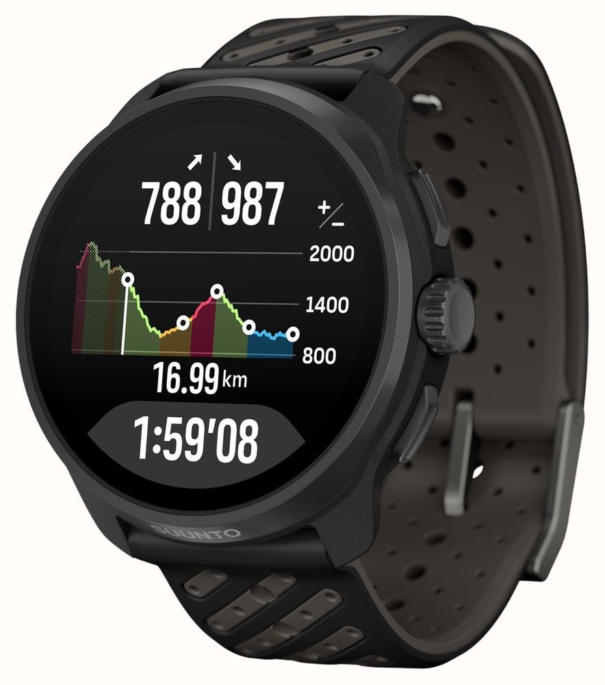 Suunto RACE 3S Titanium AMOLED Multisport Performance Watch (49mm) All Black SS051645000 - alternate view 5