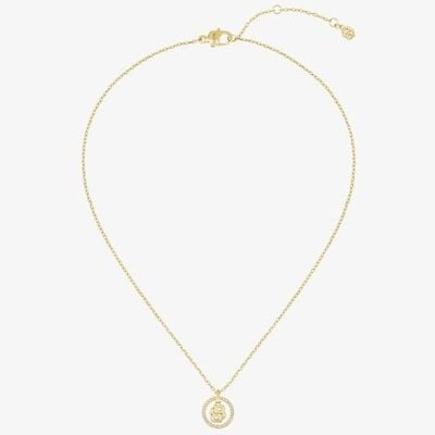 BOSS Jewellery Double B Divine Gold Tone Pendant Necklace 1580837