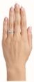 Emerald Natural Diamond 18ct White Gold Trilogy Side Stone Ring JM2151 - alternate view 4