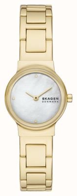 Skagen Freja Lille (26mm) Mother-of-Pearl Dial / Gold PVD Stainless Steel Bracelet SKW3167