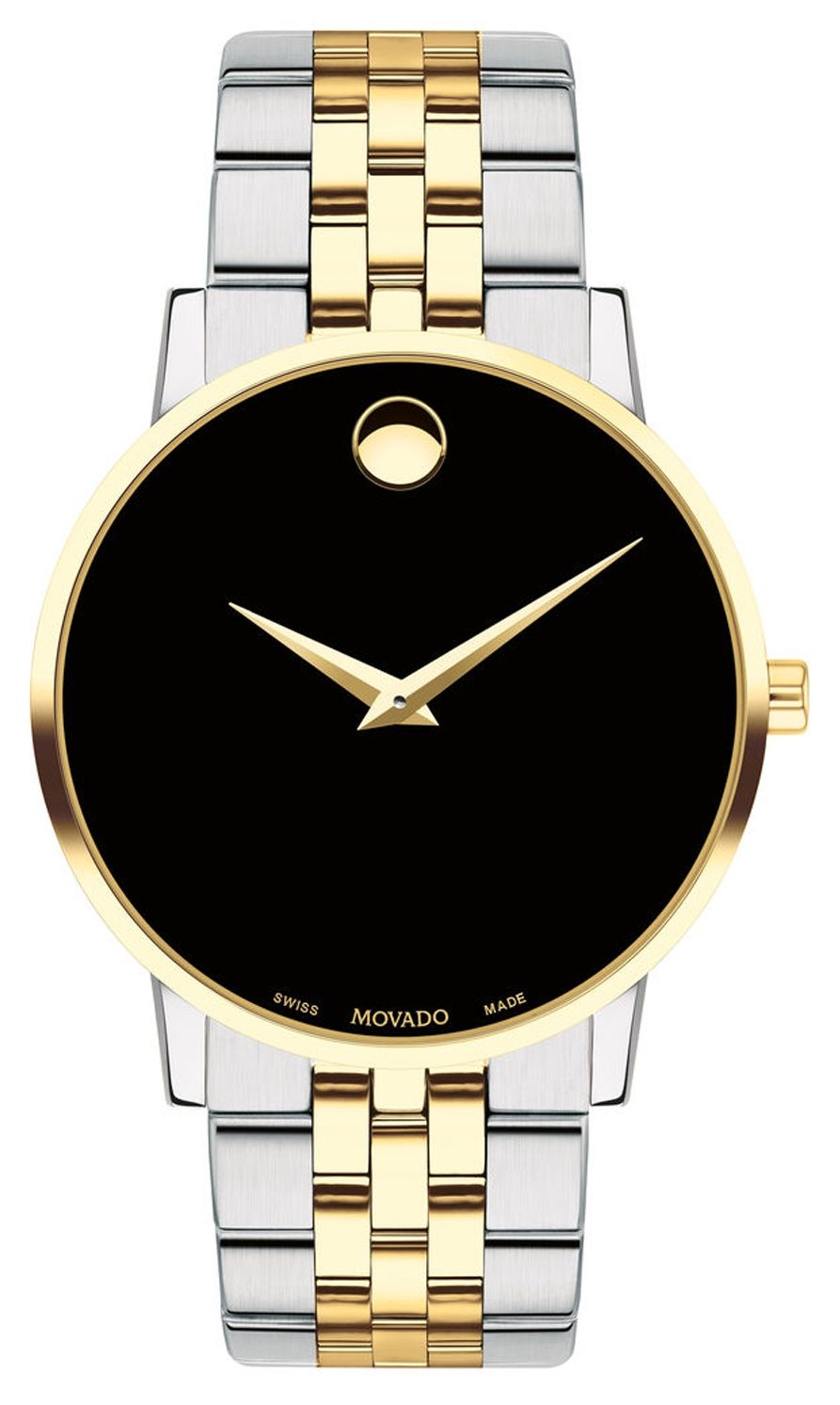 Movado 0607200 Men's Museum Two Tone Gold Plated Stainless Watch