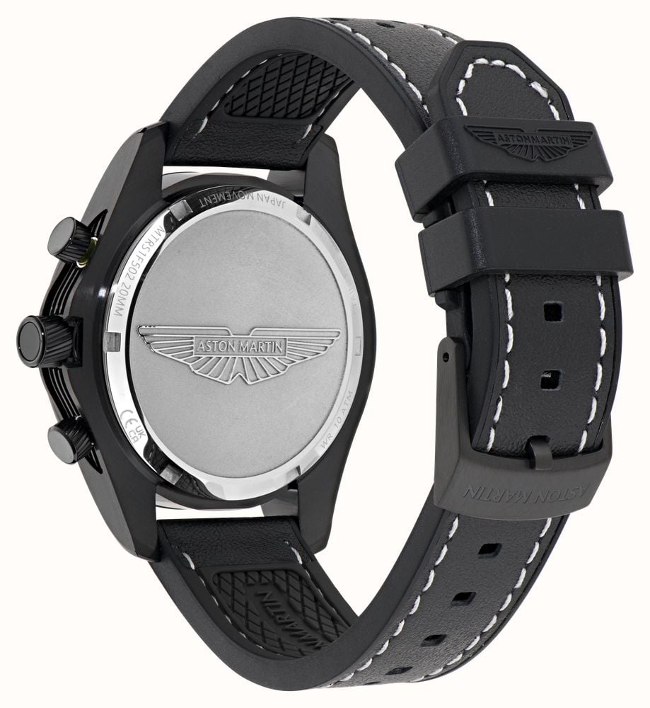 Aston Martin Thrill SGT W Quartz Chronograph (42mm) Black Dial / Black Silicone Strap MTRS1F502 - alternate view 4