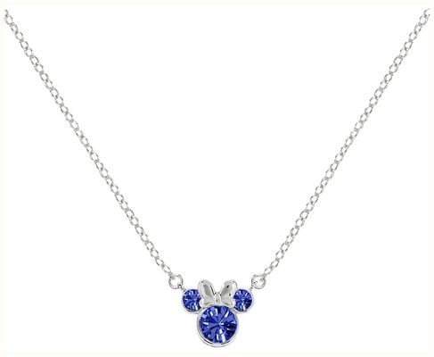 Disney Silver Minnie Mouse Birthstone Necklace - September N905424SSEPL-16.PH