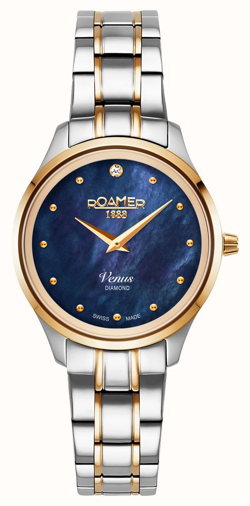 Roamer Venus Diamond (30mm) Blue Mother-of-Pearl Dial Two-Tone