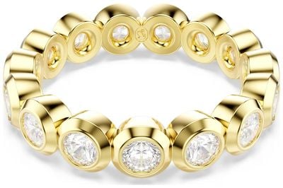 Swarovski Imber Ring Round Cut White 18k Gold Finish - Size 52 (L) 5714311