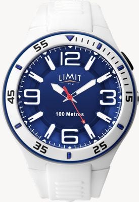 Limit Unisex | White Rubber Strap | Blue Dial 5763.65