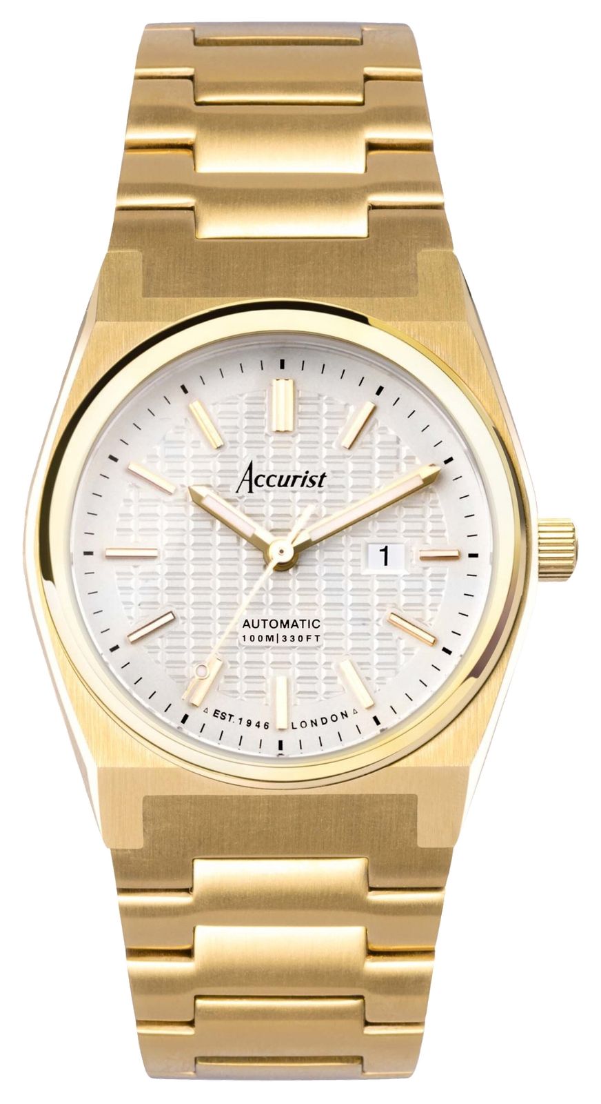 Accurist 70025 Origin Women's (34mm) White Dial / Gold Ion- Watch