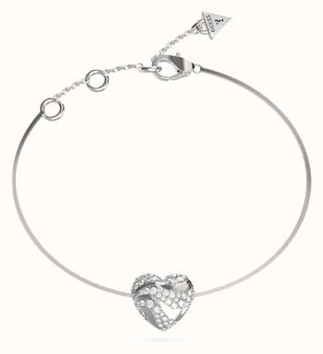 Guess Ladies in my Heart solid Bracelet JUBB04502JWRHL