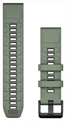 Garmin QuickFit® 22 Watch Bands, Willow/Graphite Silicone 010-13392-04