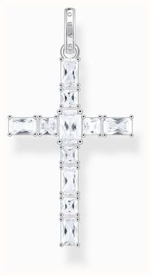 Thomas Sabo White Zirconia Sterling Silver Cross Pendant - Pendant Only PE939-051-14