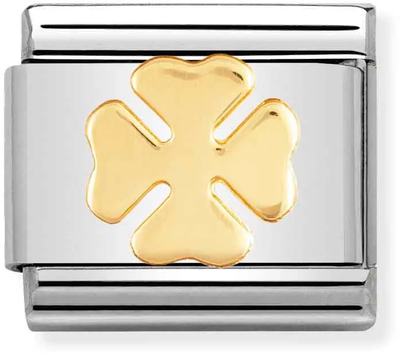 Nomination Classic Four-Leaf Clover Steel Charm 030115/06
