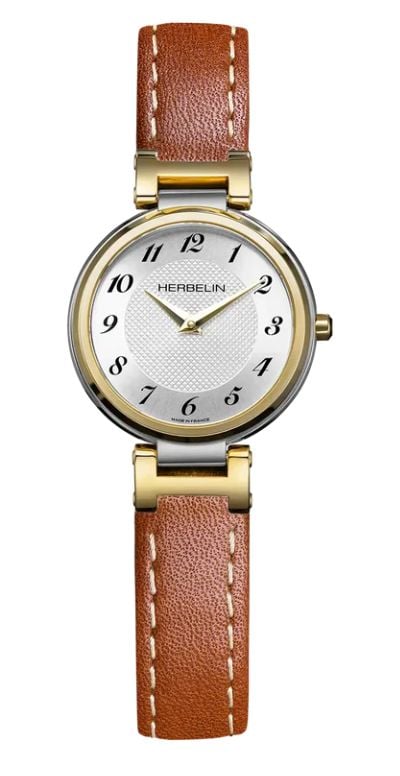 Herbelin 17512T1N28GD Lady H Quartz (26mm) Silver 'Clous de Watch