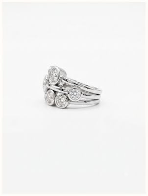 prestige Platinum Diamond Set Raindance Ring 3.11cts J32315
