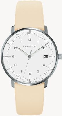 Junghans Max Bill Damen | Cream Calf-Skin Strap | Sapphire Crystal 47/4252.02