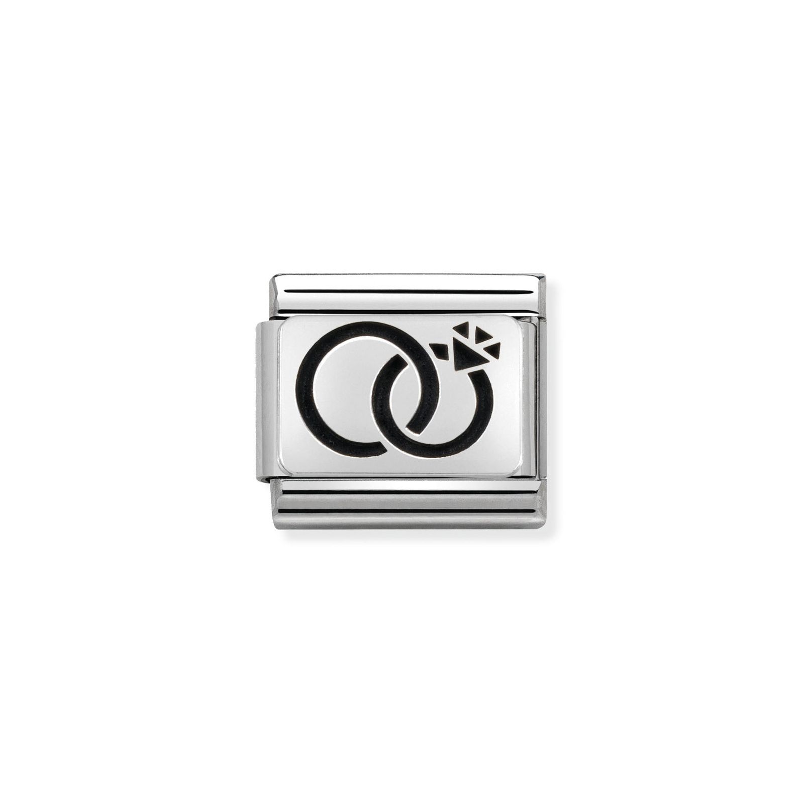 Nomination 330102/29 Classic Wedding Rings Oxidised Sterling Jewellery