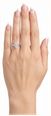 0.47ct Marquise Natural Diamond Platinum Halo Ring ENG4958 - alternate view 4