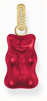 Thomas Sabo x HARIBO Large Red Goldbear Gold-Plated Sterling Silver Pendant Only PE967-414-10