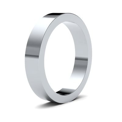 James Moore Wedding Ring  | 4mm | Heavy | Size Flat | AG_4LHF-9W AG_4LHF-9W