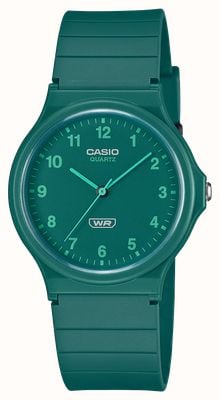 Casio Pop MQ-24 Series (35mm) Green Dial / Green Bio-Based Resin Band MQ-24B-3BEF