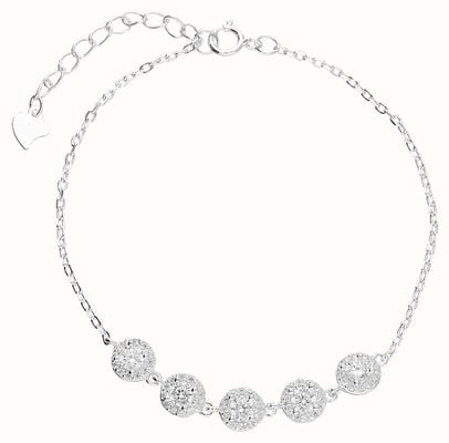 Sterling Silver Round CZ Bracelet H6859/S
