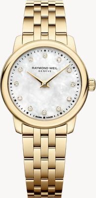 Raymond Weil Toccata Classic Quartz Diamond (24mm) Mother-of-Pearl Dial / Gold PVD Stainless Steel Bracelet 5024-P-97081