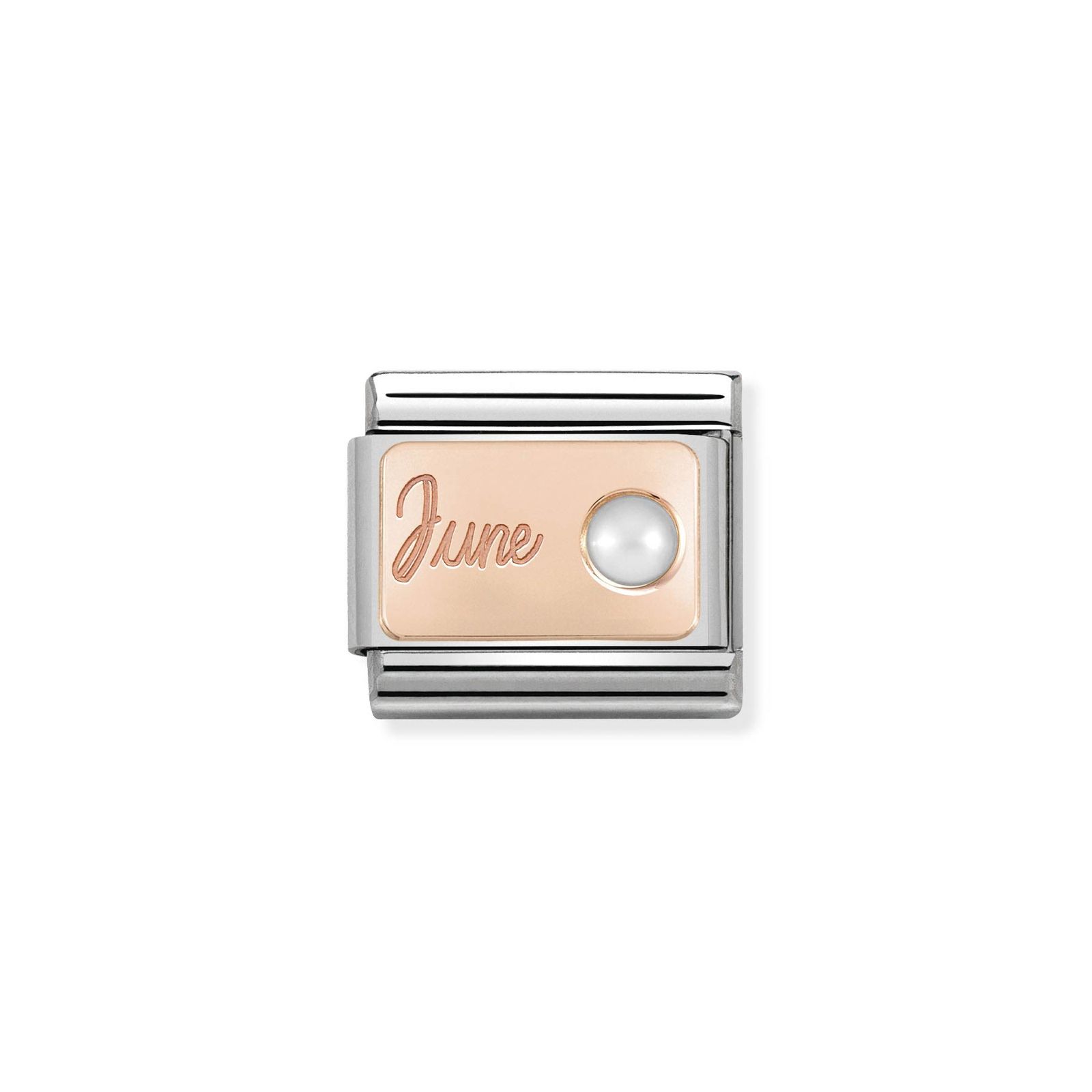 Nomination 430508/06 Classic June Birthstone Pearl 9ct Rose Jewellery