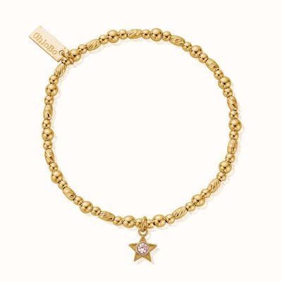 ChloBo October Birthstone Bracelet - 18ct Gold Plated GBBCB3499