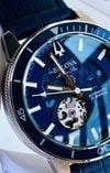 Customer picture of Bulova Men's Marine Star Automatic | Blue Dial | Blue Leather Strap 96A291