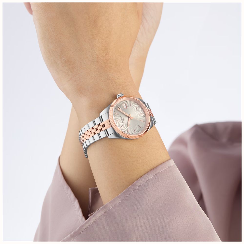 Tissot Ballade 34mm Ladies Watch Silver And Rose Gold T1560102203101 - alternate view 5