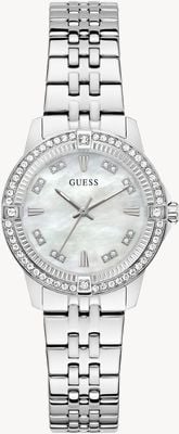 Guess COLETTE Three-Hand Quartz (32mm) Mother-of-Pearl Dial / Stainless Steel Bracelet GW1027L1