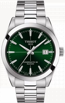 Tissot | Gentlemen Automatic | Powermatic 80 | Stainless Steel Bracelet | Green Dial | T1274071109101