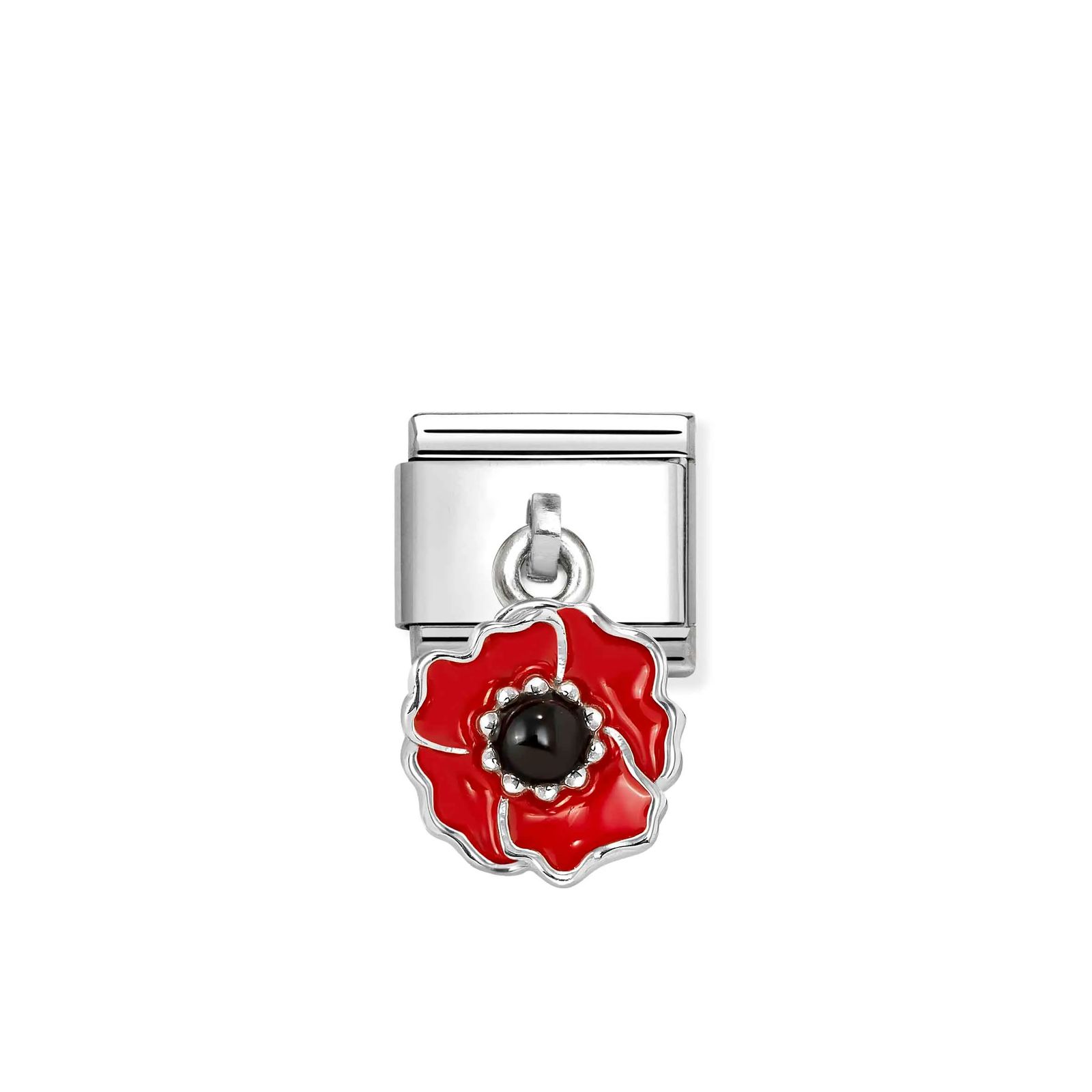 Nomination 331805/24 Classic Poppy Red Enamel Steel Charm Jewellery