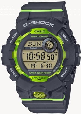 Casio G-Squad Grey Green Digital Bluetooth Step Tracker GBD-800-8ER