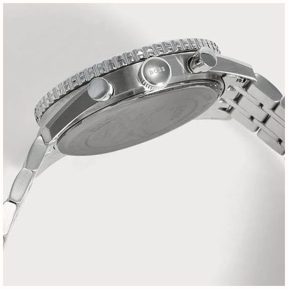 BOSS Mens 43mm Stainless Steel Black Dial Chronograph Skytraveller Pro 1514349 - alternate view 4