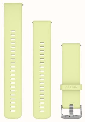 Garmin Quick Release Bands (22mm) Citron Silicone with Silver Hardware - Strap Only 010-13406-11