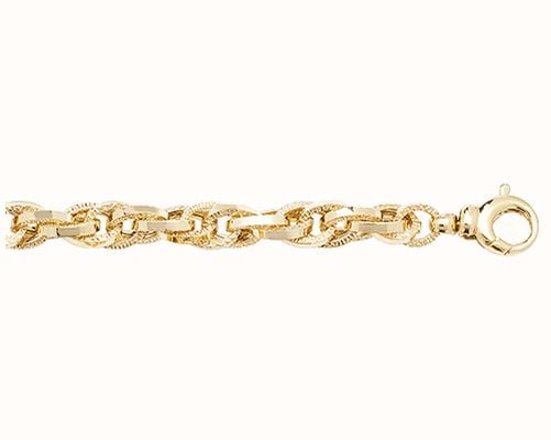 James Moore TH 9CT YEL GOLD LADIES' 7.5 INCHES FANCY BRCLT BR570