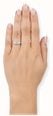 Princess Natural Diamond 18ct White Gold Trilogy Ring JM1372 - alternate view 4