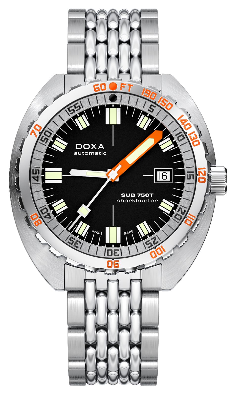 DOXA 825.10.101.10 SUB 750T Sharkhunter (45mm) Black Iconic Watch