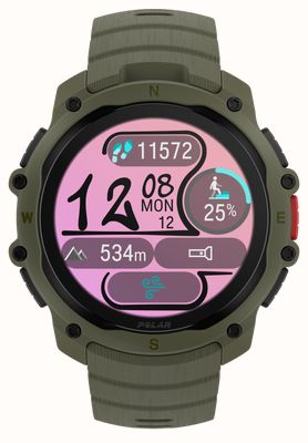Polar Street X - AMOLED GPS Urban Sports Watch (45mm) Forest Green Watch 900116714