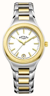 Rotary Contemporary Quartz (32mm) Champagne Dial / Two-Tone Stainless Steel Bracelet LB05107/02