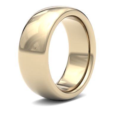 James Moore Wedding Rings | 18ct Yellow Gold | 8mm | ExtraHeavy | Premium Court | AG_8GZP-18Y