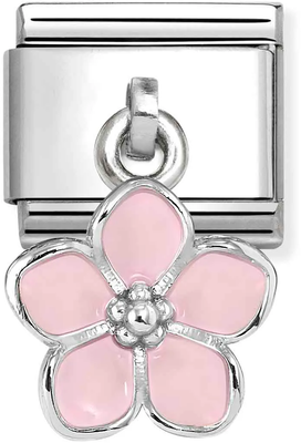 Nomination Classic - Pink Enamel Flower Charm 331805/23