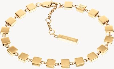 Calvin Klein Ladies Geometric Bracelet - Gold 35000842