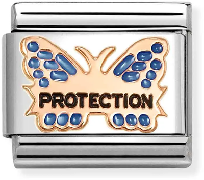Nomination Classic Protection Butterfly 9ct Rose Gold Charm 430202/51