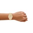 Armani Exchange Quartz Chronograph (36mm) Gold Sunray Dial / Gold PVD Stainless Steel Bracelet AX6034 - alternate view 4