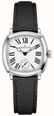 Hamilton American Classic Cushion Mechanical (30mm) Enamel White Dial / Black Leather Strap Watch H36109720