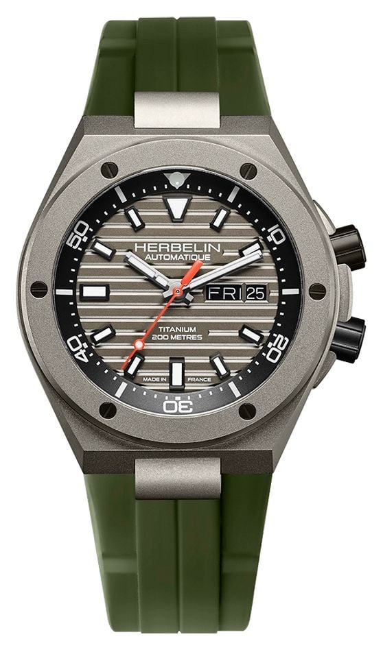 Herbelin 1745TITICK Cap Camarat Automatic Titanium Diver ( Watch