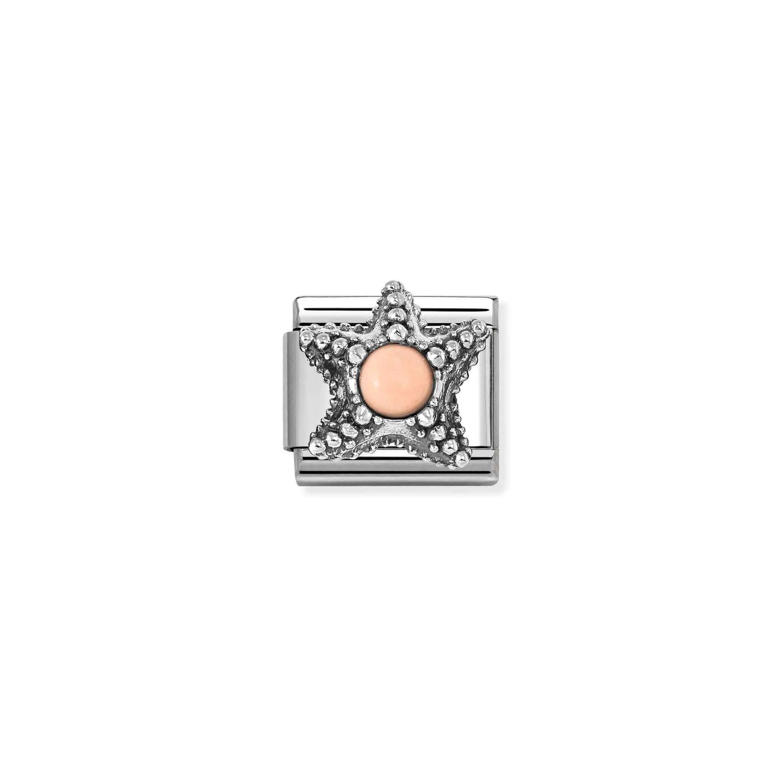 Nomination 330511/07 Classic Starfish Pink Coral Stone Charm Jewellery