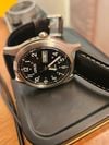 Customer picture of Lorus Classic Day/Date (38mm) Black Sunray Dial / Black Leather RXN79DX9