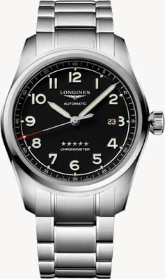 LONGINES Spirit( 42mm) Black Dial / Stainless Steel Bracelet L38114536